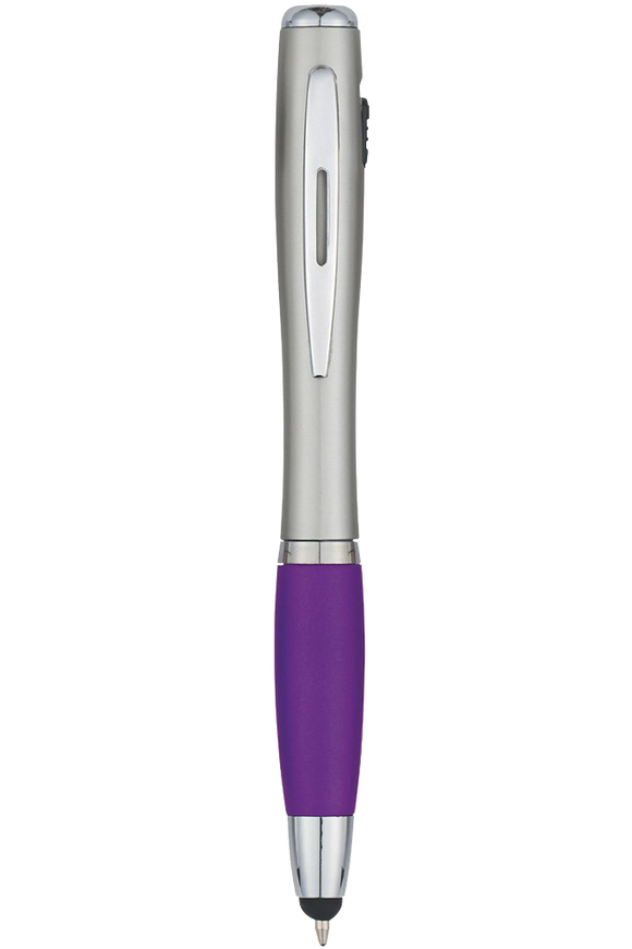Customized Trio Stylus Pen with LED Light
