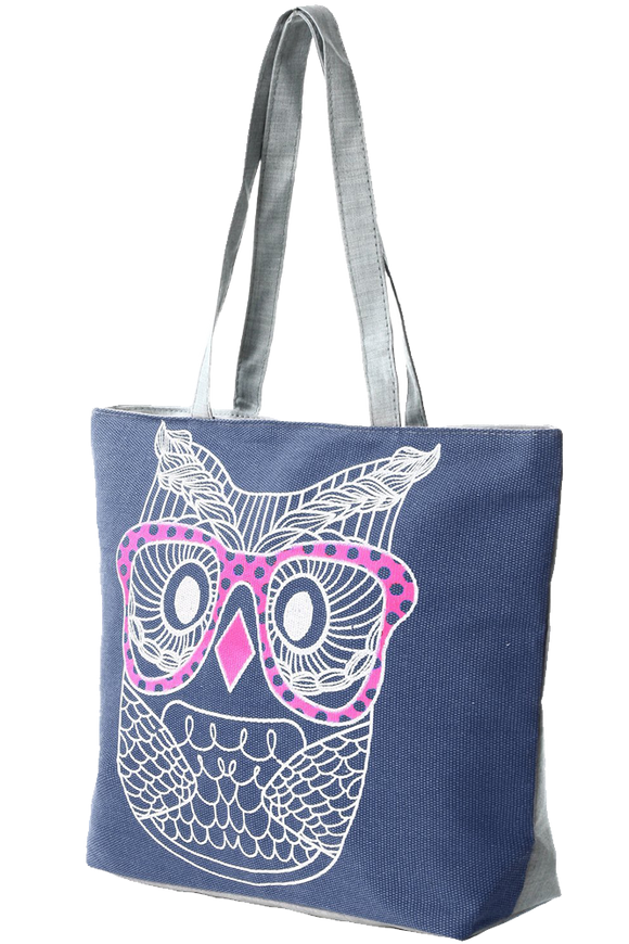 Fashion Prints Large Canvas Beach Tote Bag