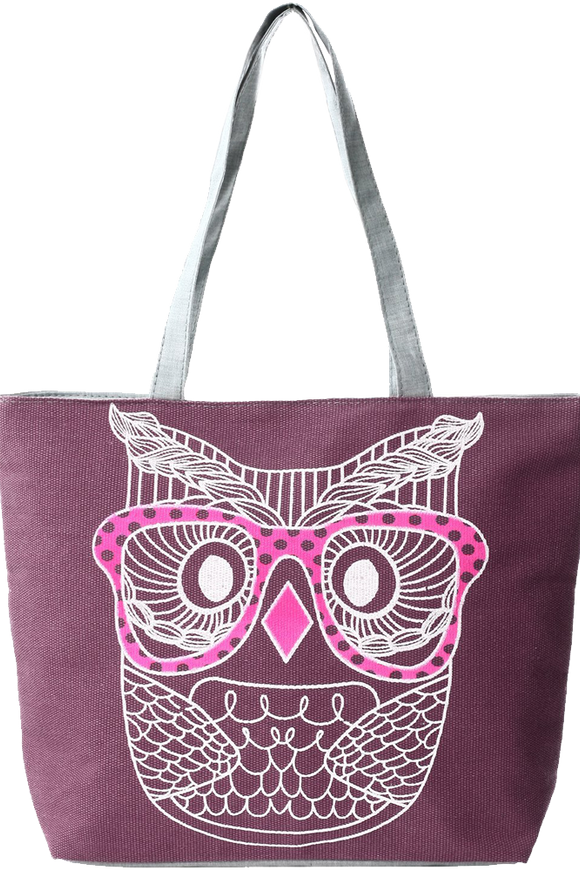 Fashion Prints Large Canvas Beach Tote Bag