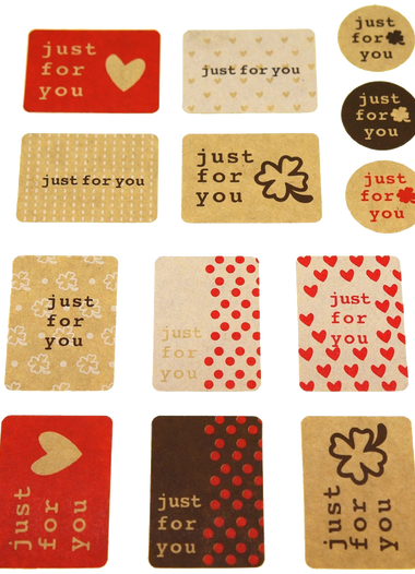 Just for You Sticker for Gift Wrapping 130 Stickers Great for Card making  Home Baking