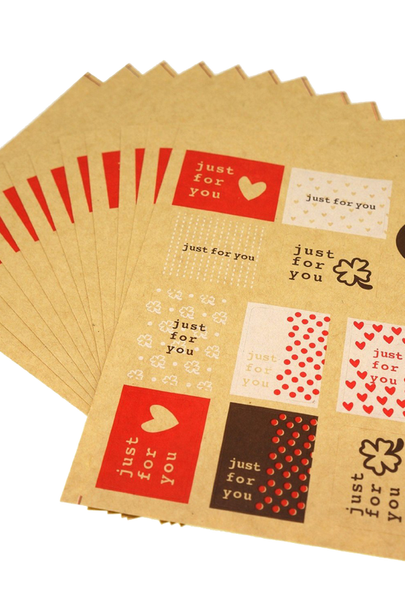 Just for You Sticker for Gift Wrapping 130 Stickers Great for Card making  Home Baking