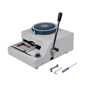 TMS 72 character Letters Manual Embosser Credit Id PVC Card VIP Embossing Machine