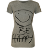 Women's Be Happy Smiley Face Top