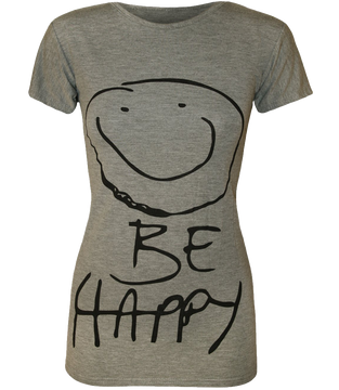Women's Be Happy Smiley Face Top